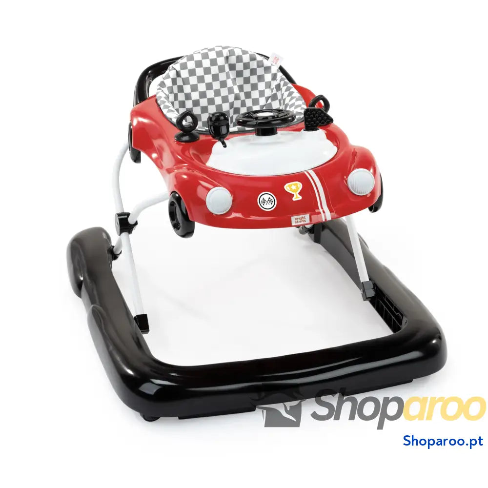 Bright Starts Andador de primeiros passos dobrável para bebés Giggling Safari brinquedo ábaco divertido e colorido