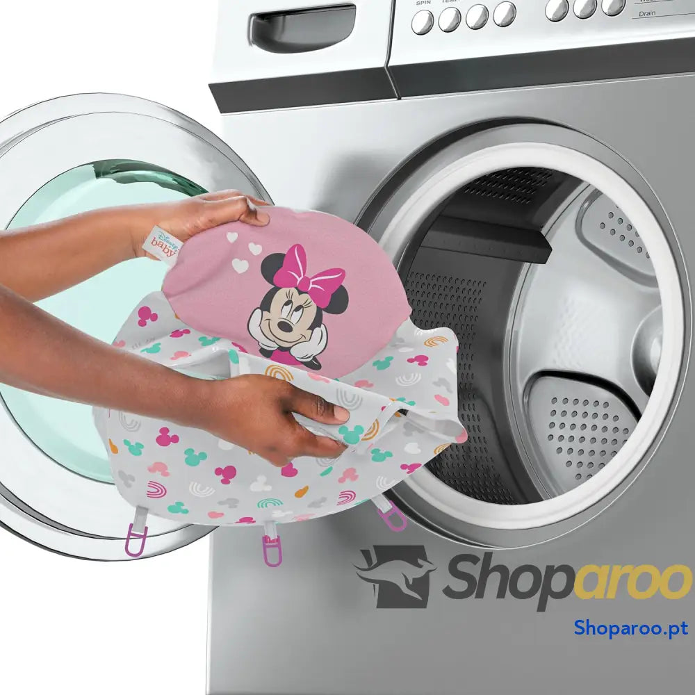 Bright Starts Disney Baby Minnie Mouse Tiny Trek Forever Besties 2 em 1 andarilho com estação de jogos removível luzes