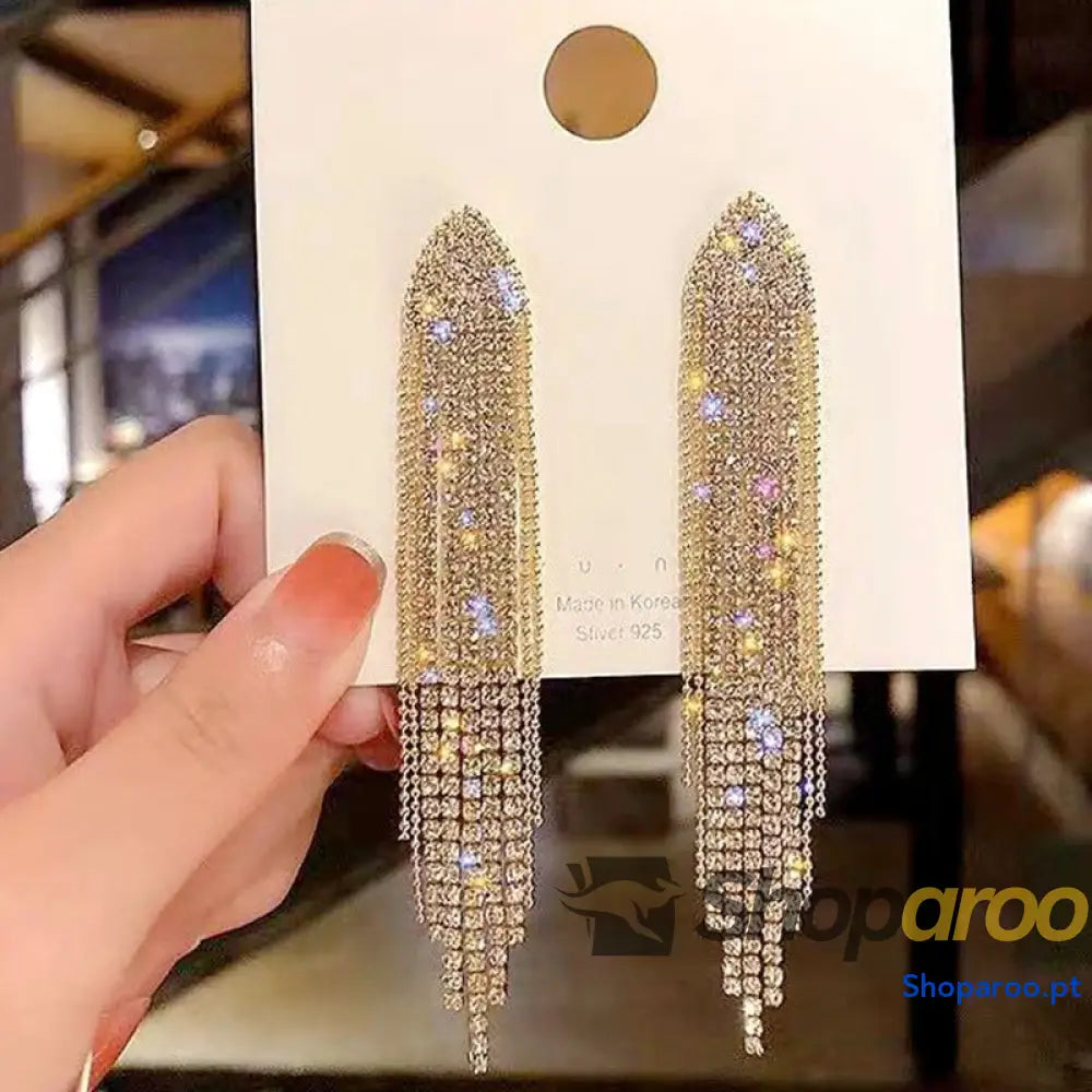 Brincos de Prata 925 com Strass e Detalhe Vermelho