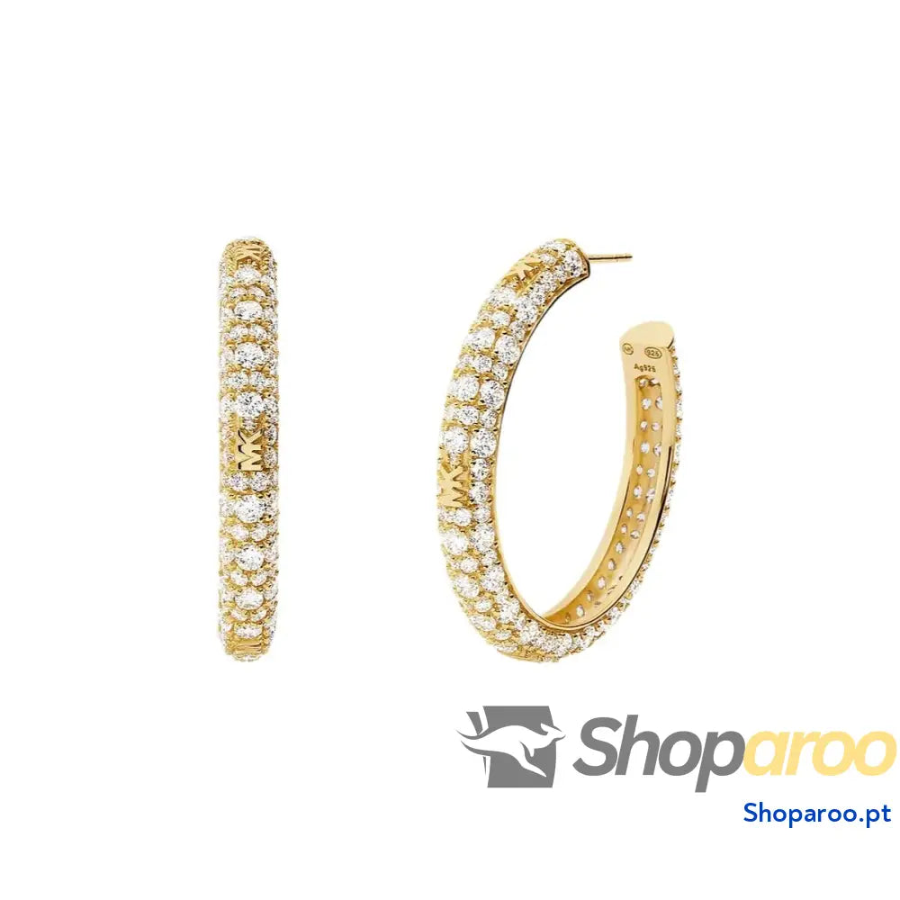 Brincos femininos Michael Kors MKC1495AN710 Prata esterlina 3,5 cm