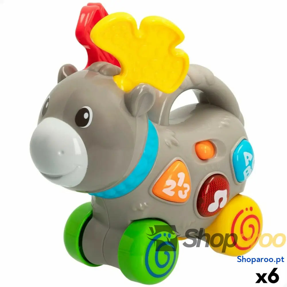 Brinquedo de arraste Winfun Alce 17 x 17 x 7,5 cm (6 Unidades)