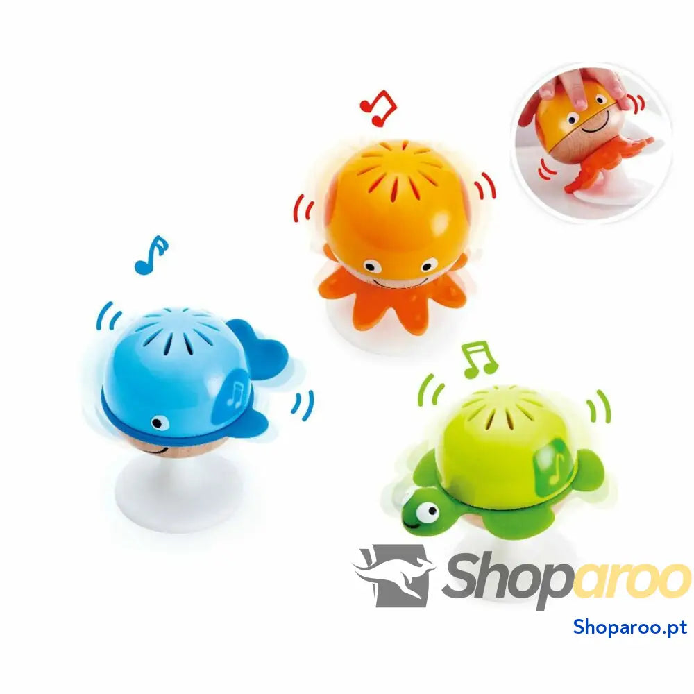 Brinquedo de bebé Hape Stay-put Animais aquáticos 3 Peças