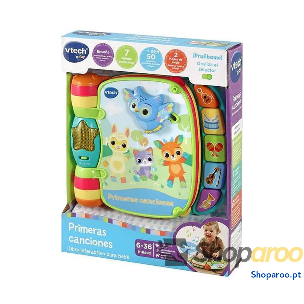 Brinquedo de bebé Vtech Libro musical primeras canciones. 19 x 22 x 4 cm