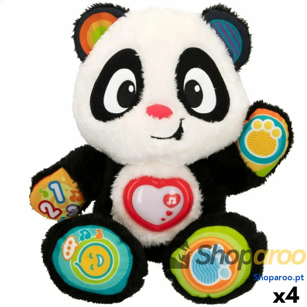 Brinquedo de bebé Winfun Urso Panda 27 x 33 x 14 cm (4 Unidades)