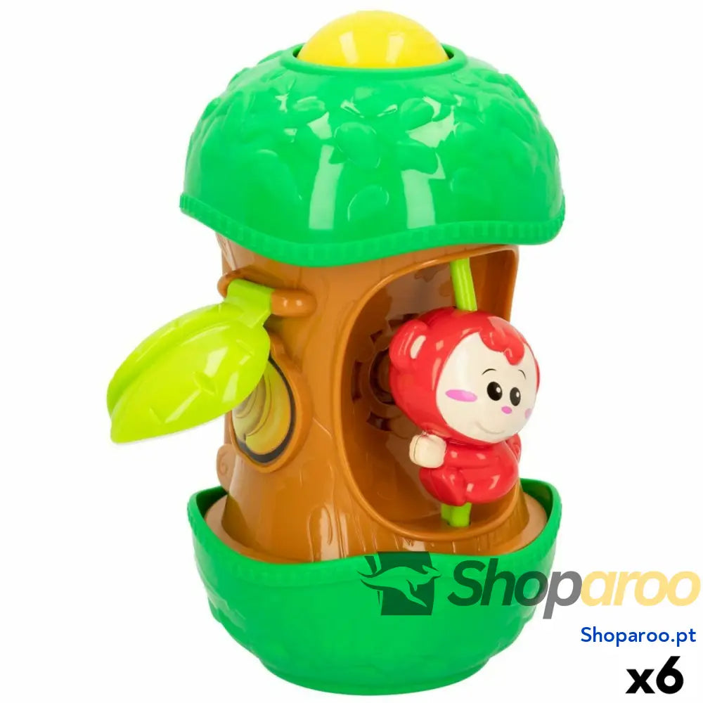 Brinquedo Interativo para Bebés Winfun Macaco 11,5 x 20,5 x 11,5 cm (6 Unidades)