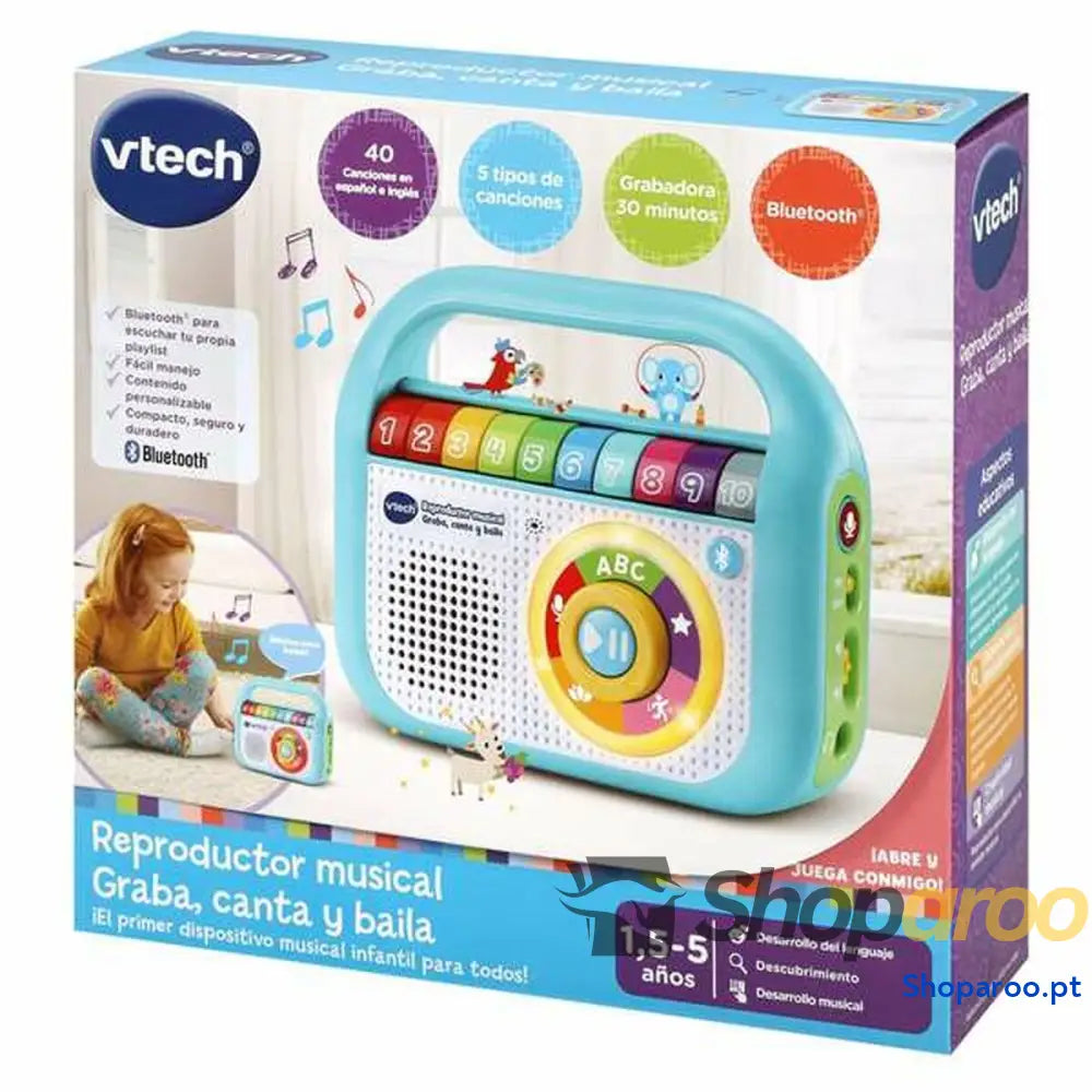 Brinquedo musical Vtech Bluetooth Som Gravação