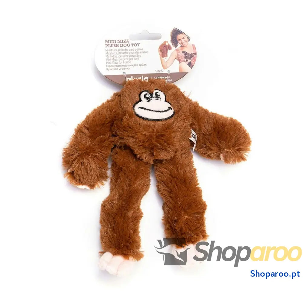 Brinquedo para cães Gloria Miza Castanho Macaco