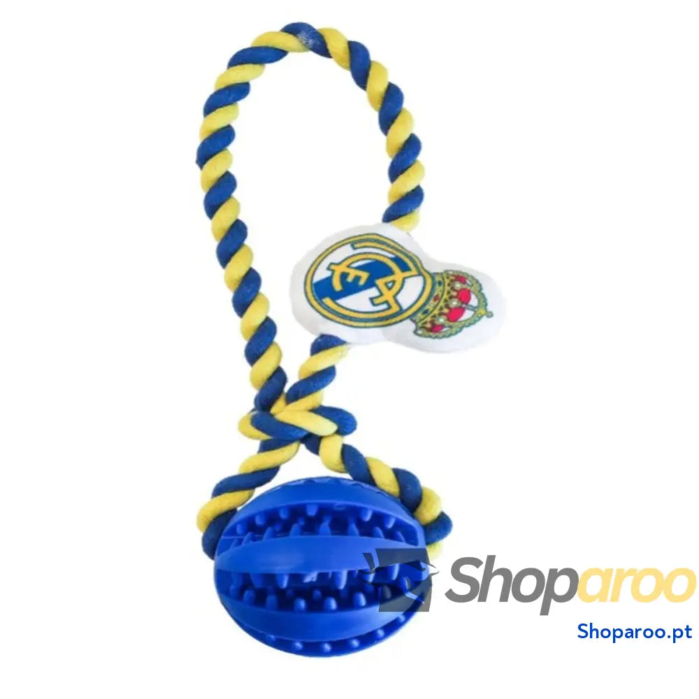Brinquedo para cães Real Madrid C.F. Azul Poliéster Algodão TPR 7 x 32 x 10 cm