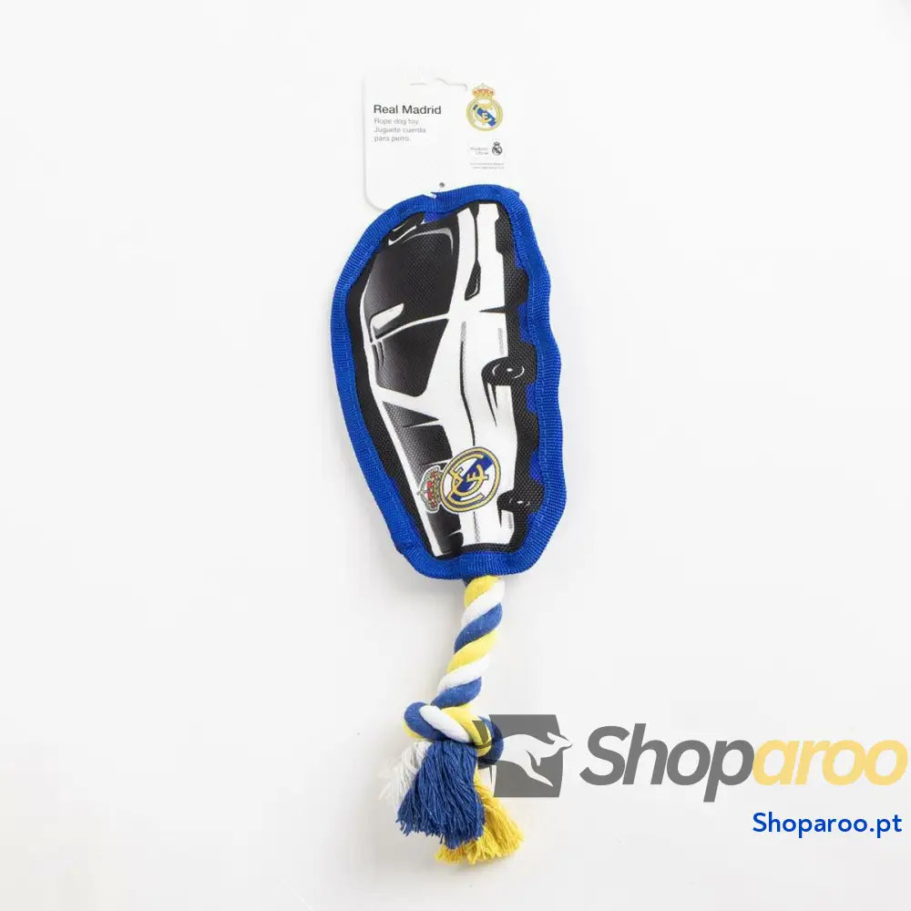 Brinquedo para cães Real Madrid C.F. Preto Poliéster Algodão