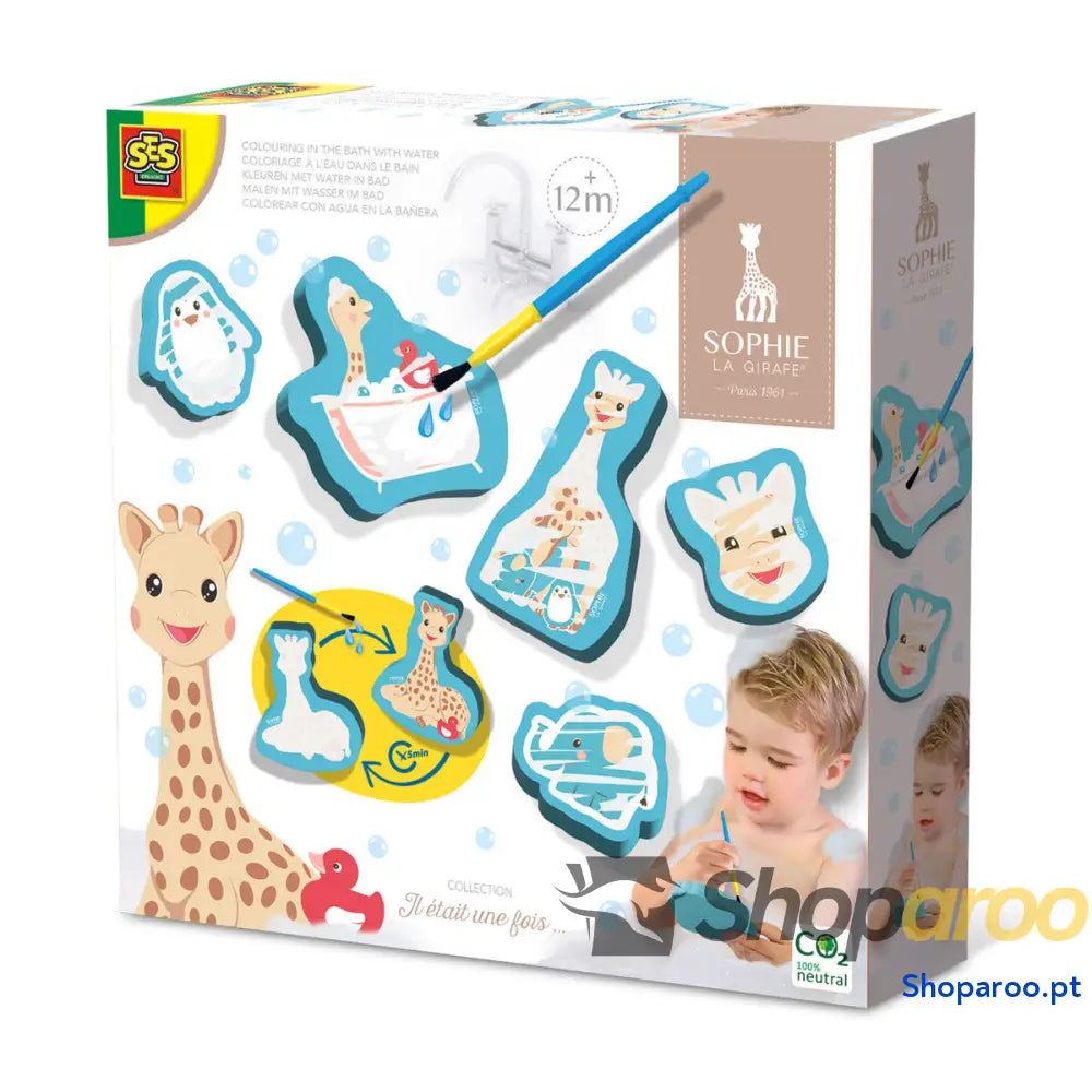 Brinquedos Para o Banho SES Creative Sophie La Girafe Colorir com água
