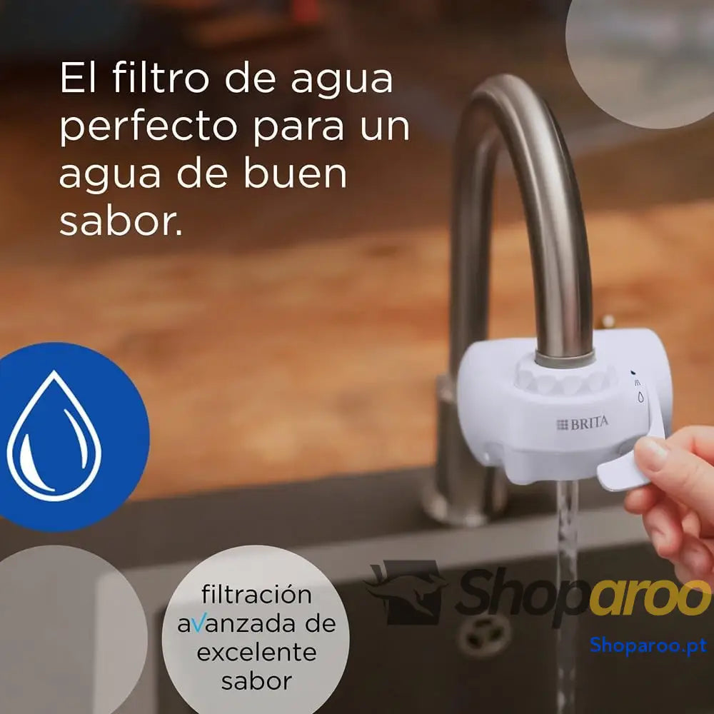 BRITA Sistema de filtragem para torneira água filtrada excelente sabor inclui 1 filtro 600 litros por cartucho cor