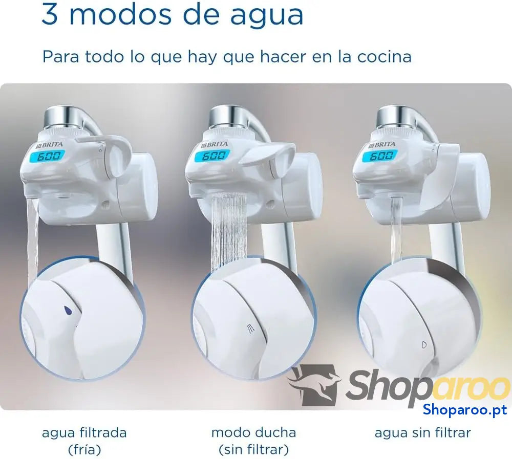 BRITA Sistema de filtragem para torneira água filtrada excelente sabor inclui 1 filtro 600 litros por cartucho cor