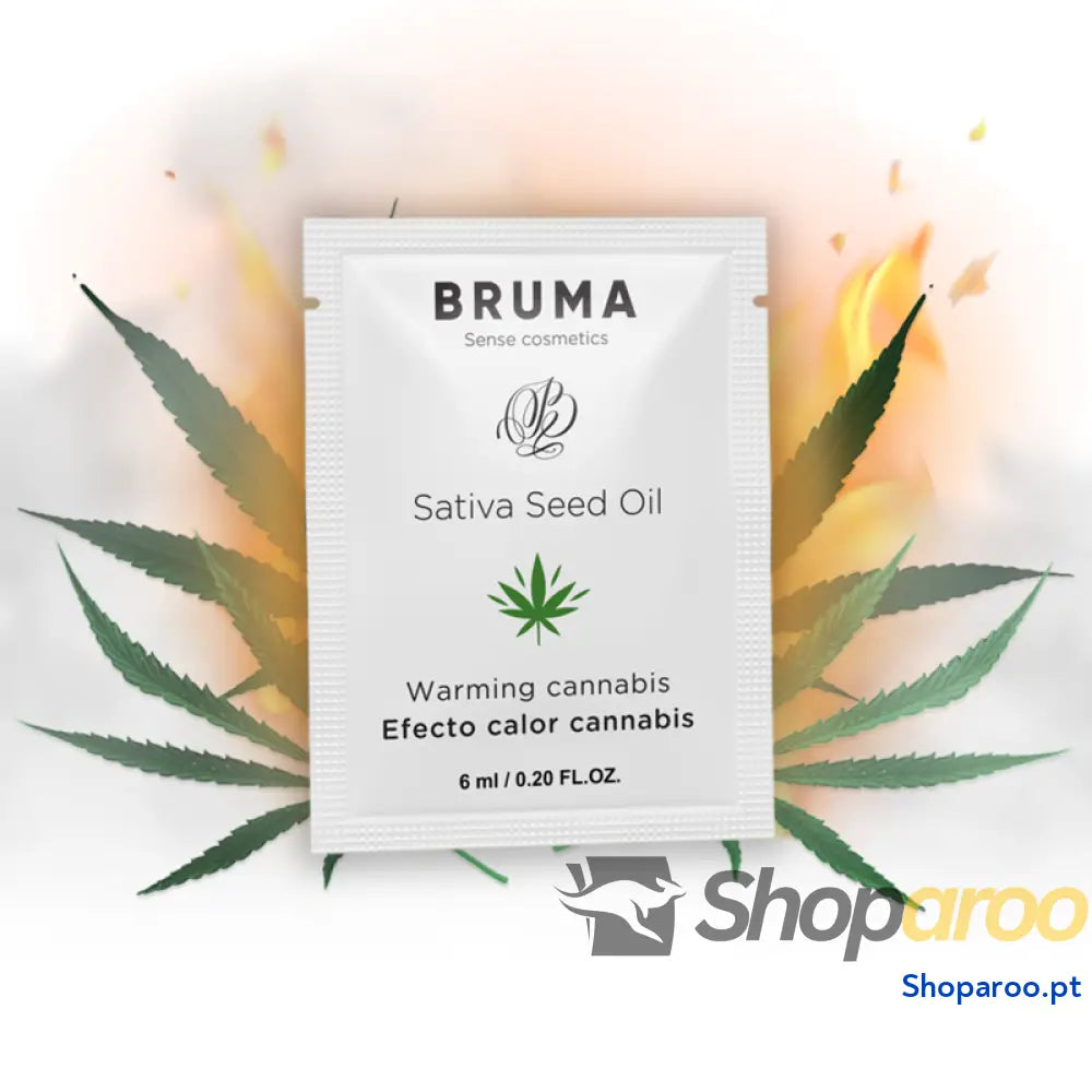 BRUMA SATIVA SEED OIL SLIDING GEL AQUECEDOR SABOR CANNABIS 6 ML