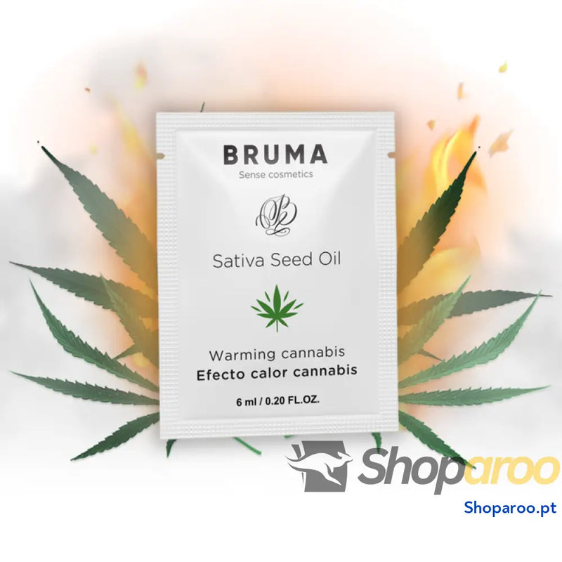 BRUMA SATIVA SEED OIL SLIDING GEL AQUECEDOR SABOR CANNABIS 6 ML
