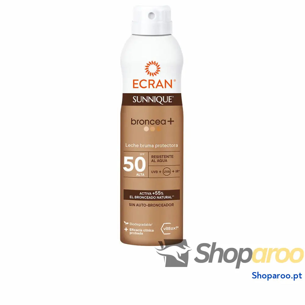 Bruma Solar Protetora Ecran Sunnique Broncea+ Spf 50 250 ml Leite Solar