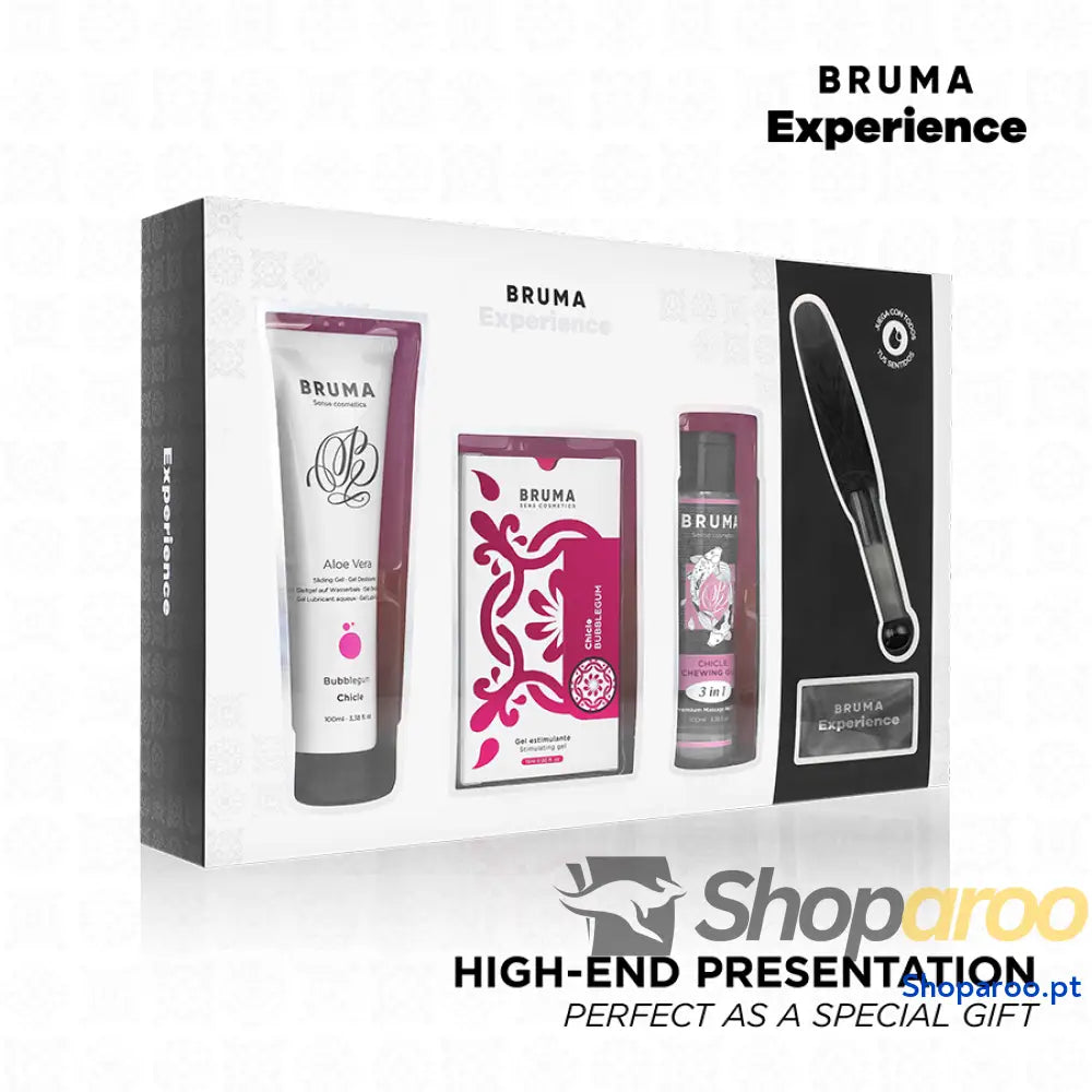 BRUMA XPERIENCE - KIT DE CHICLETE TENTAÇÃO COM POTENCIALIZADOR DE ORGASMO