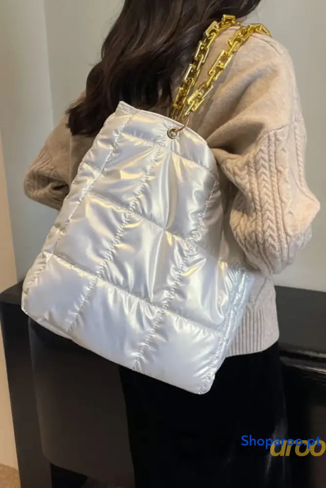Bubble Texture Chain Handbag