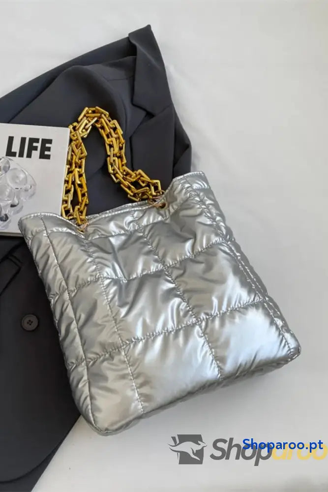 Bubble Texture Chain Handbag