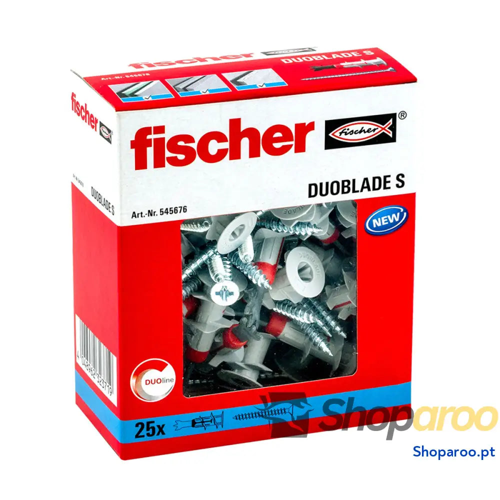 Buchas e parafusos Fischer 44 mm (25 Unidades)