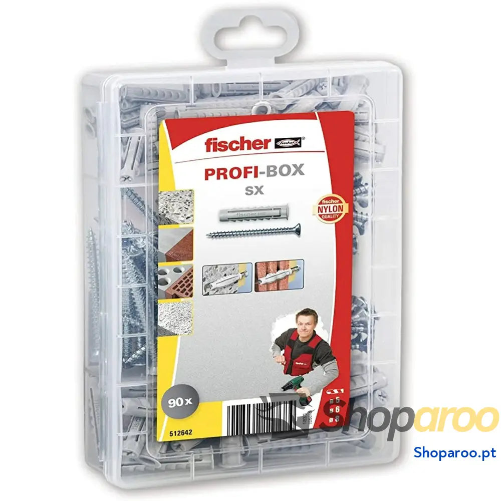 Buchas e parafusos Fischer 90 Peças