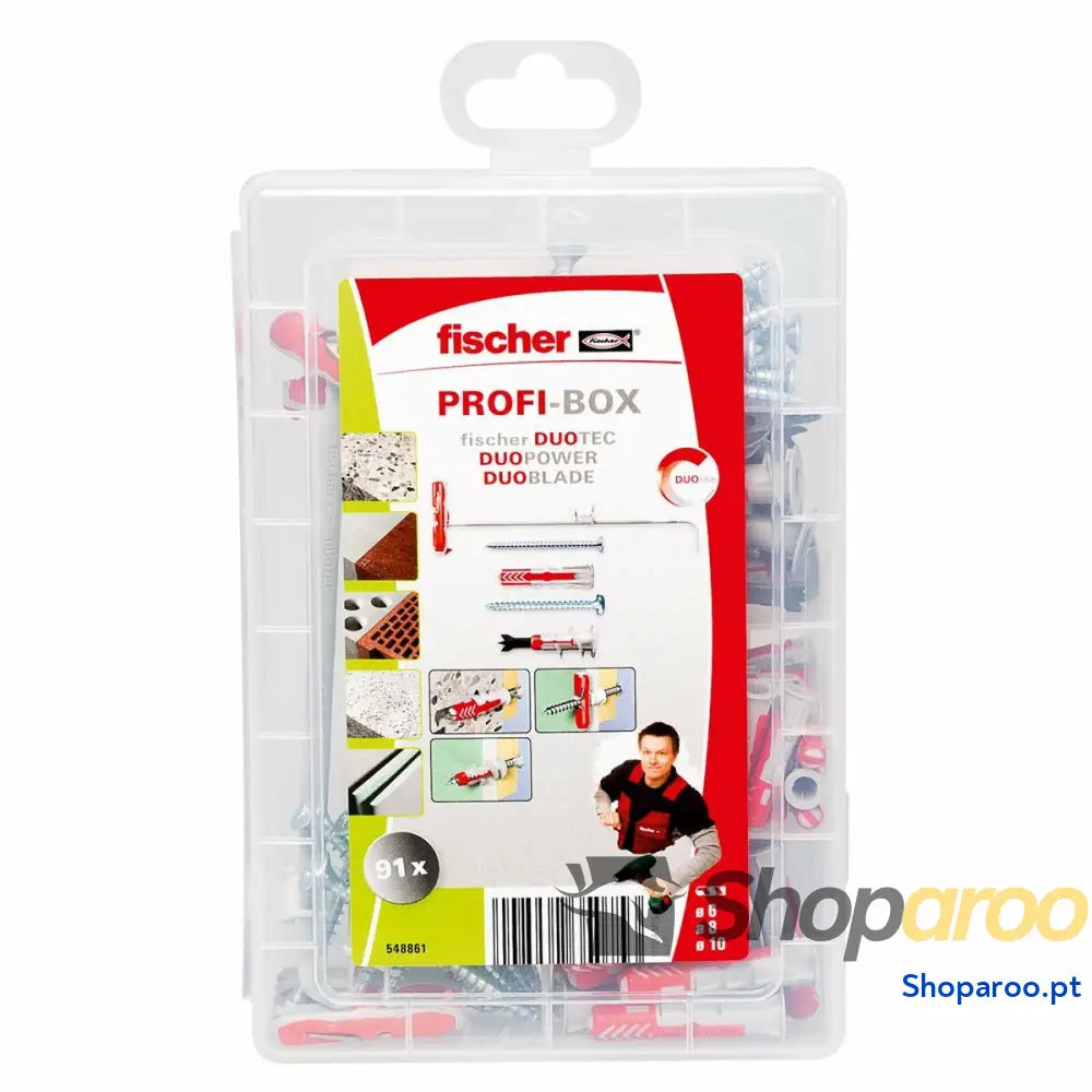 Buchas e parafusos Fischer 91 Unidades