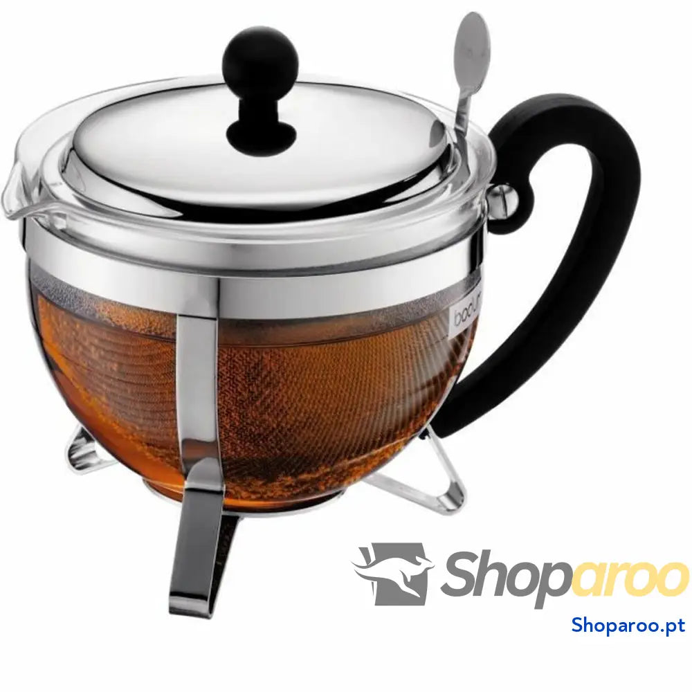 Bule Bodum Cinzento 1 L Vidro Aço inoxidável