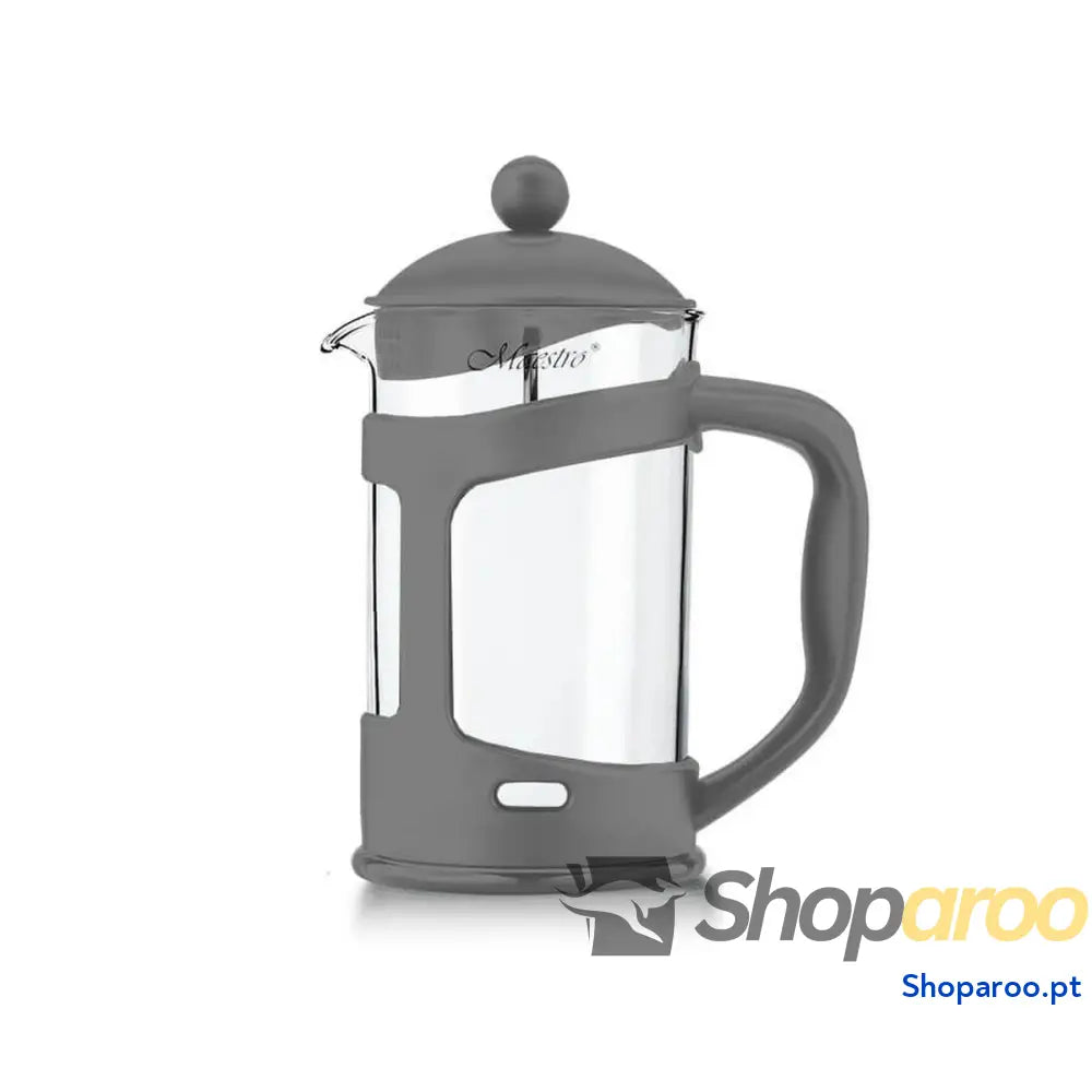 Bule Feel Maestro MR 1665 1000 Cinzento Aço inoxidável Vidro de Borosilicato 1 L
