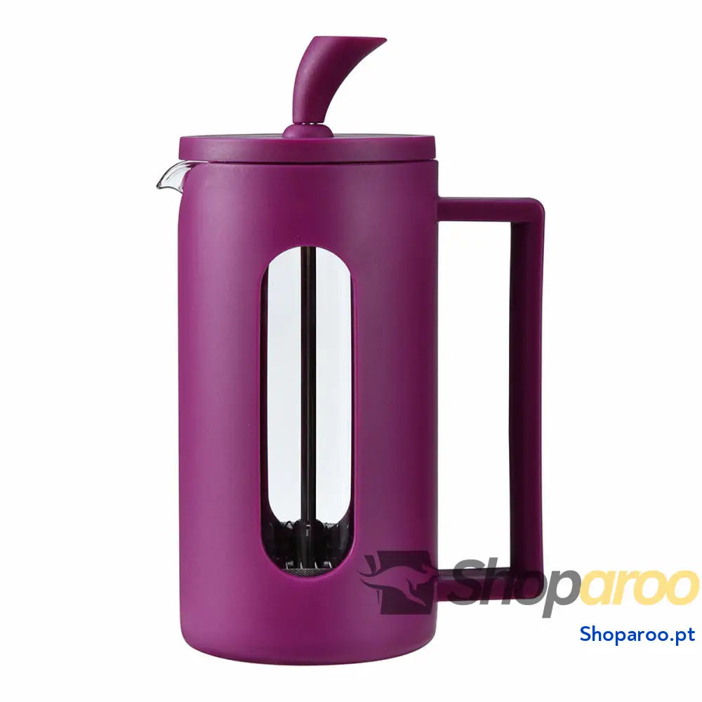Bule Oroley Beringela Aço inoxidável Vidro de Borosilicato 350 ml
