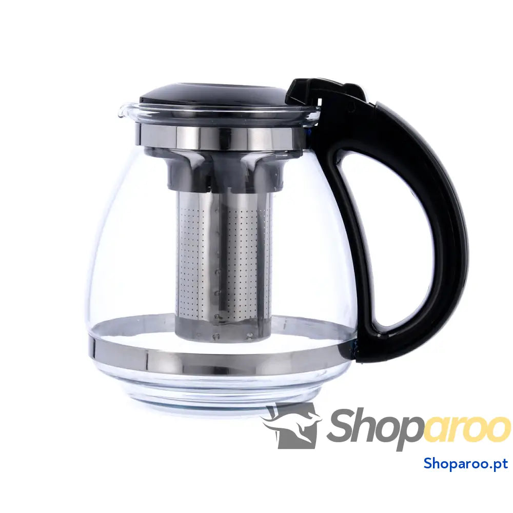 Bule Quid Serenia Transparente Vidro Aço inoxidável 1,5 L