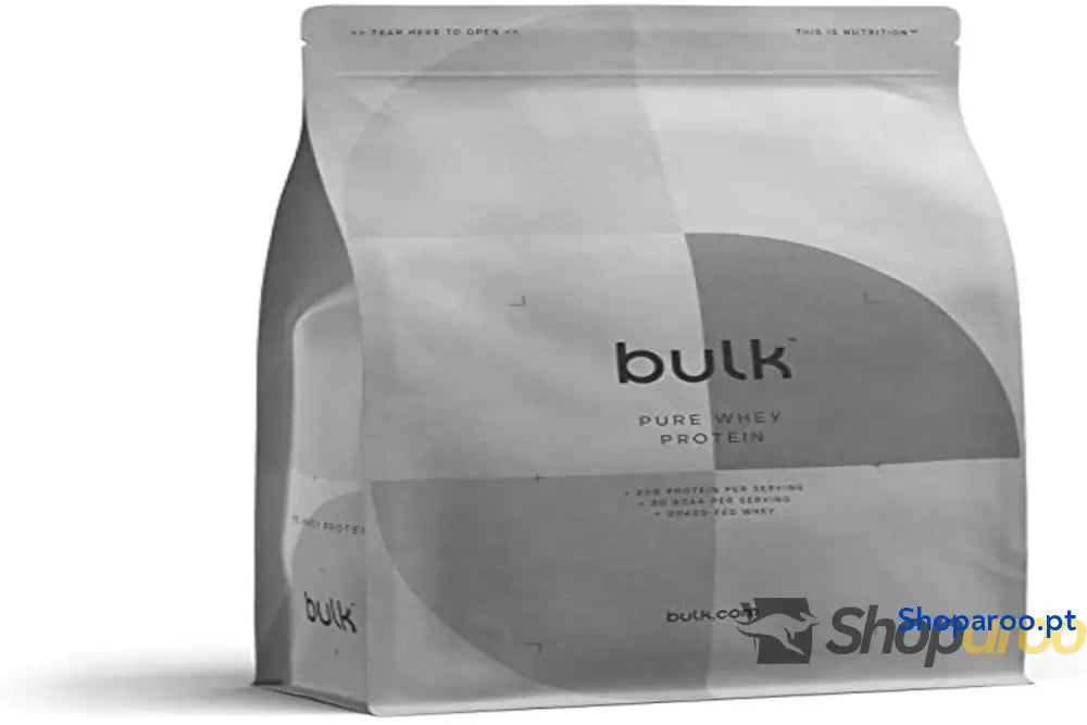 Bulk Pure Whey Protein 500 g 16 doses produto rico em proteínas baixo teor de açúcar absorção rápida sem adição sabores