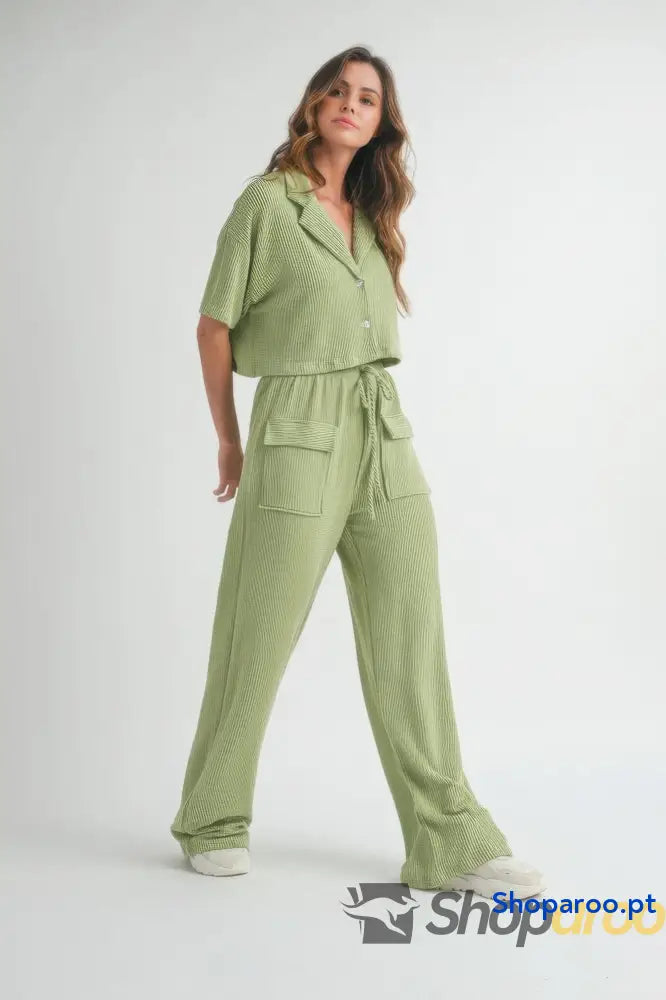 Button Up 2 Piece Set