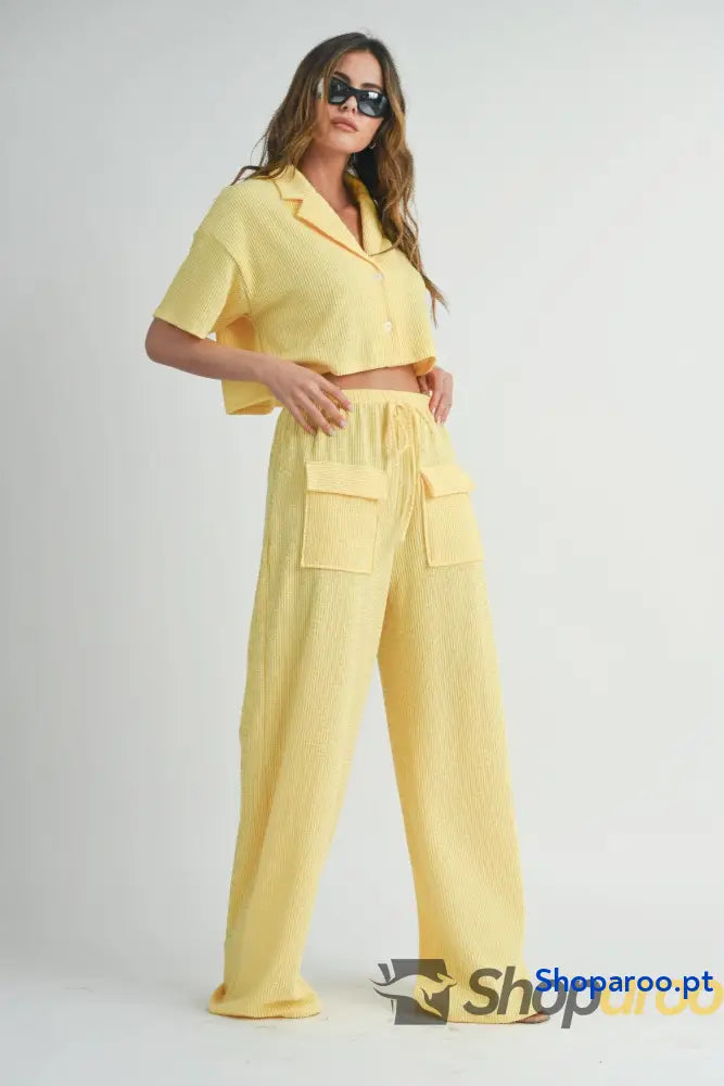 Button Up 2 Piece Set
