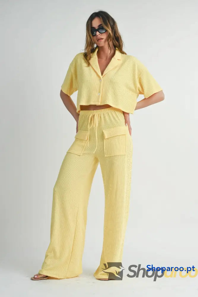Button Up 2 Piece Set