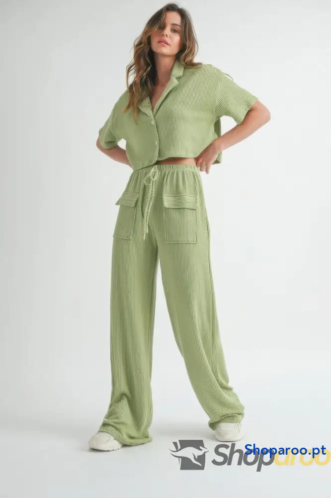 Button Up 2 Piece Set