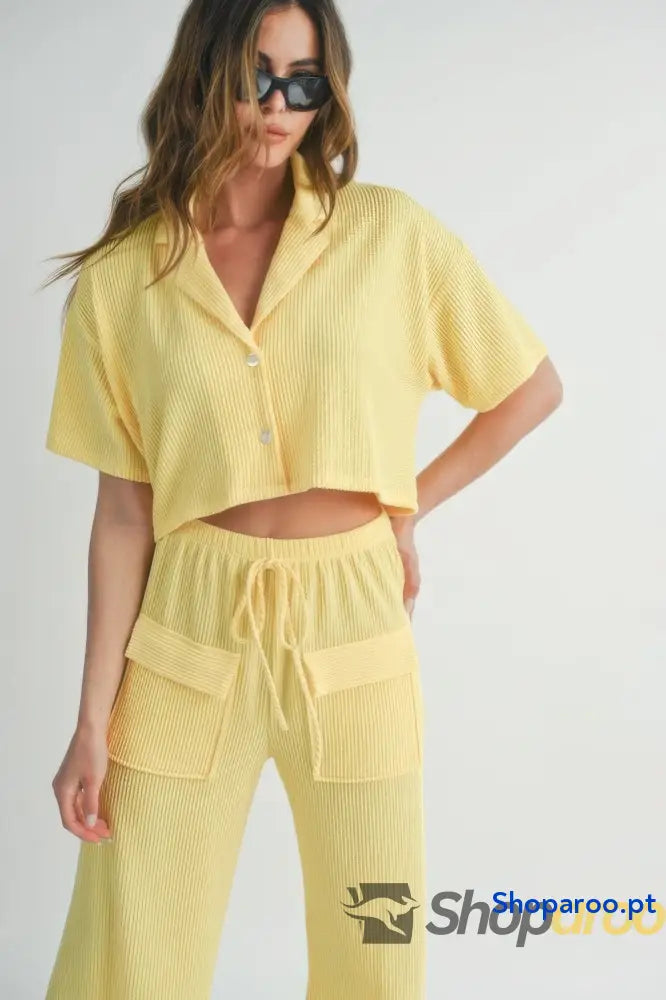 Button Up 2 Piece Set
