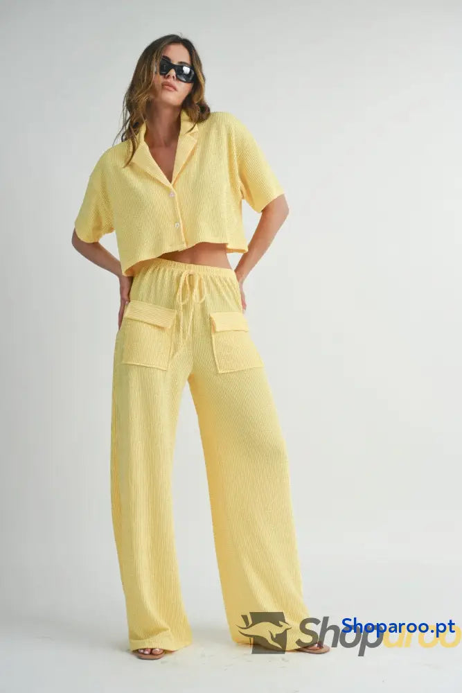 Button Up 2 Piece Set