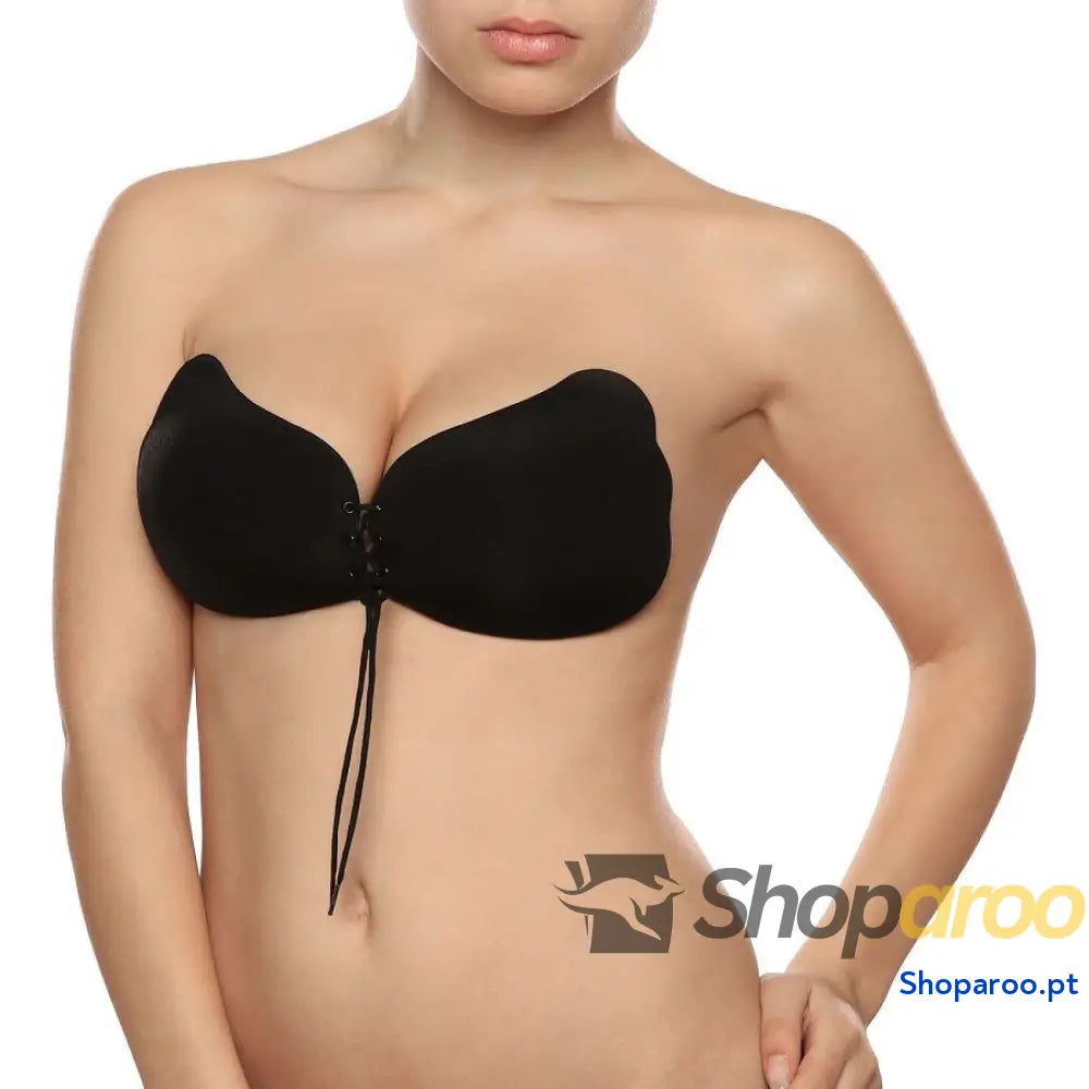 BYE-BRA - LACE-IT APRIMORAMENTO PUSH-UP PRETO COPO C