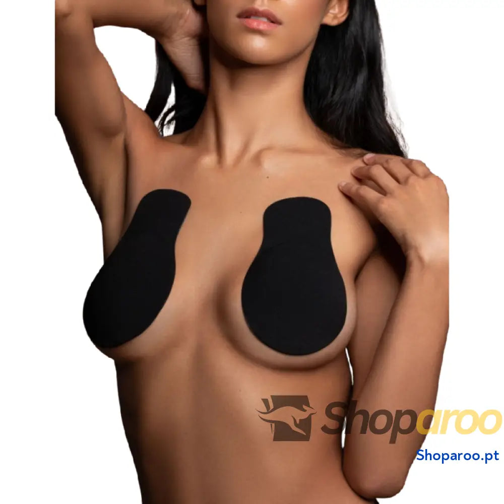 BYE-BRA - REALADOR PEITO PUSH-UP TELA PRETO TAMANHO XL