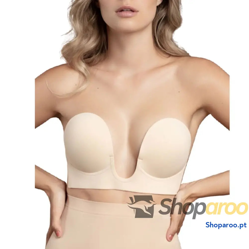 BYE-BRA - SUTI SEM ALAS EN U BEIGE COPO A