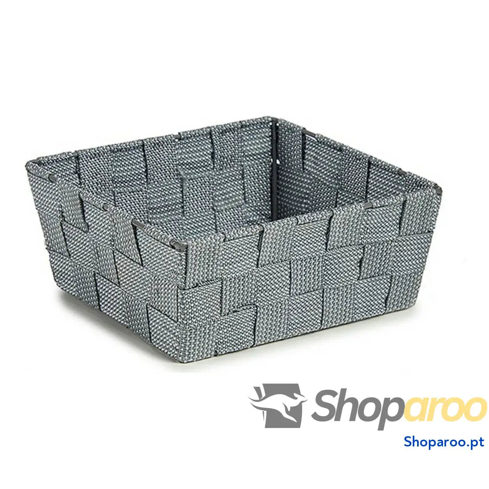 Cabaz Kipit A3-6929A9 Cinzento Tecido Entrançada 18 x 8 x 21 cm