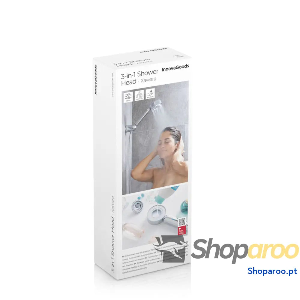 Cabeça de Chuveiro Dupla com Dispensador 3 em 1 Xawara InnovaGoods
