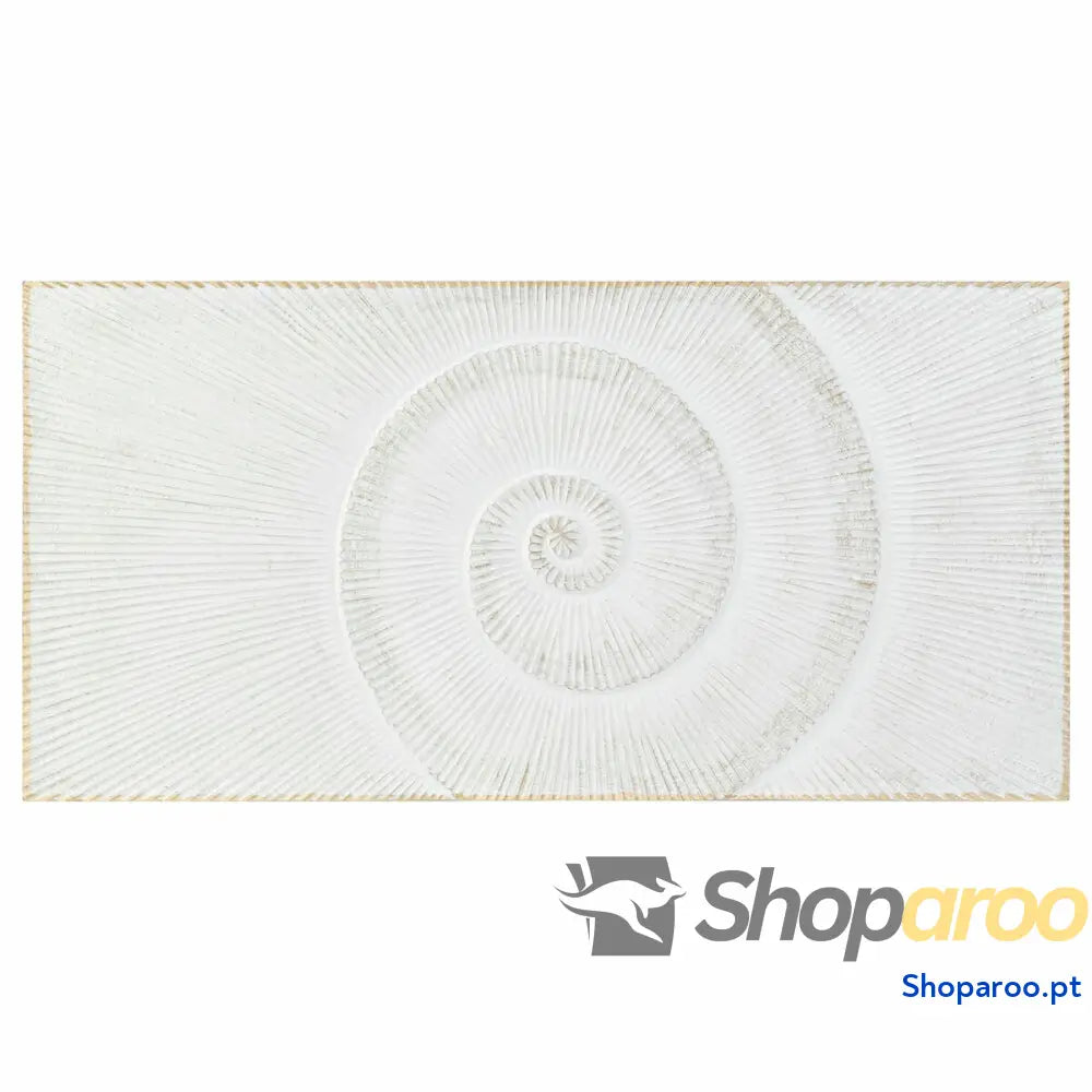 Cabeceira de Cama DKD Home Decor 160 x 3,5 80 cm Dourado Branco Madeira MDF