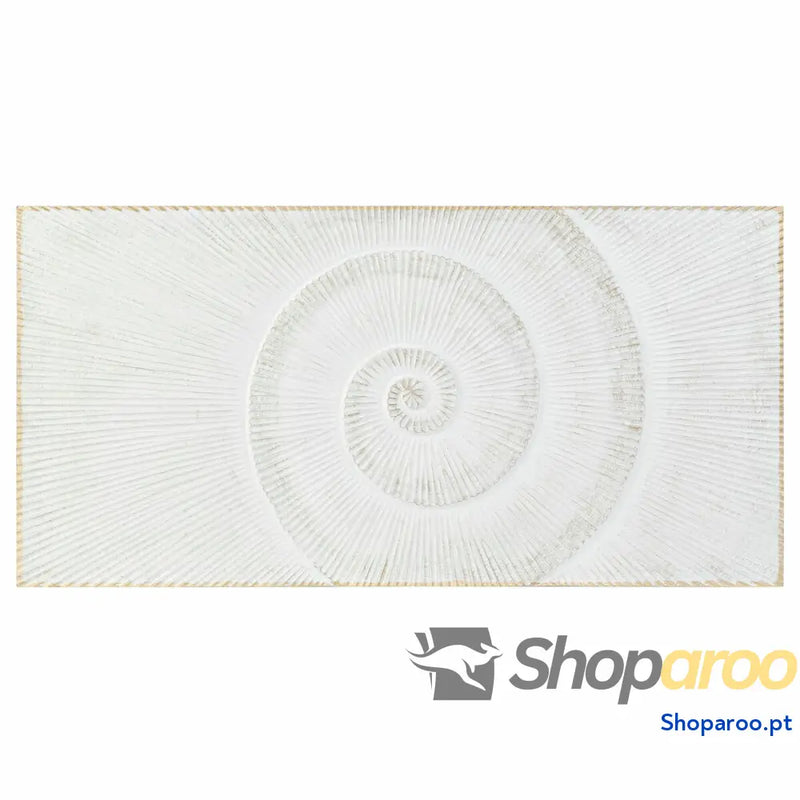 Cabeceira de Cama DKD Home Decor 160 x 3,5 80 cm Dourado Branco Madeira MDF