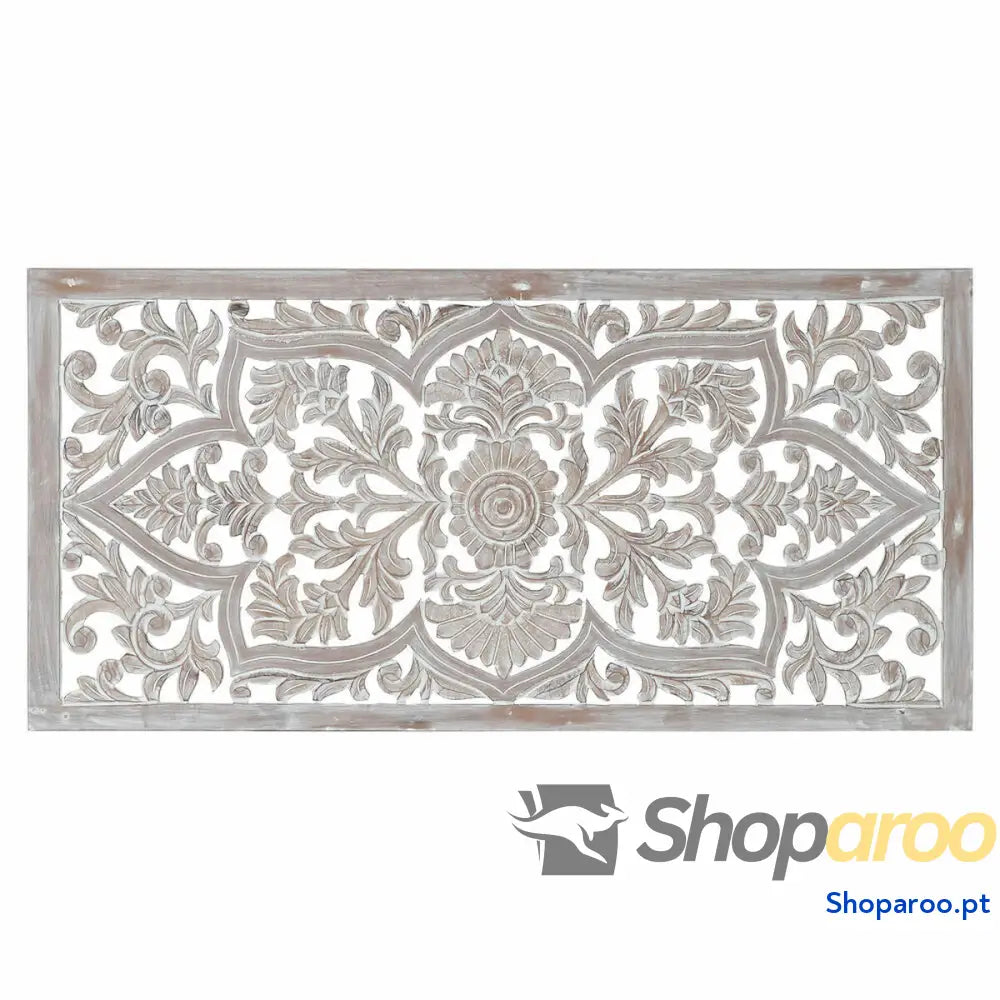 Cabeceira de Cama DKD Home Decor 163 x 3,5 81 cm Branco Madeira MDF