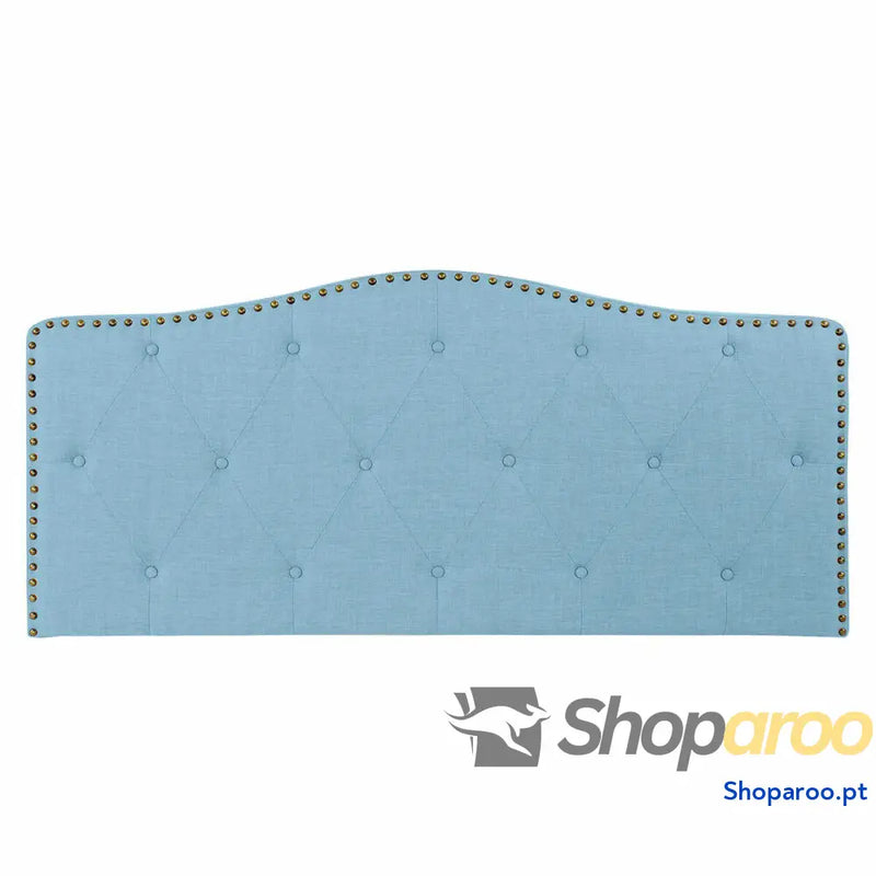 Cabeceira de Cama DKD Home Decor Azul Bege Celeste Madeira da borracha 146 x 6 68 cm