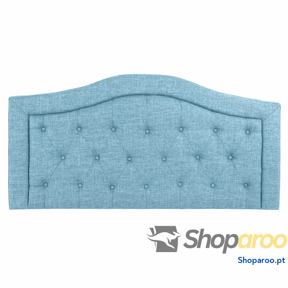 Cabeceira de Cama DKD Home Decor Azul Celeste Madeira 145 x 8 72 cm