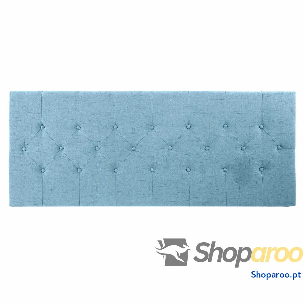 Cabeceira de Cama DKD Home Decor Azul Madeira da borracha 160 x 7 65 cm