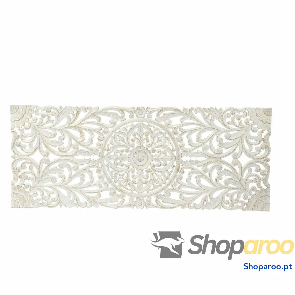Cabeceira de Cama DKD Home Decor Branco Dourado Madeira MDF 151 x 2 60 cm