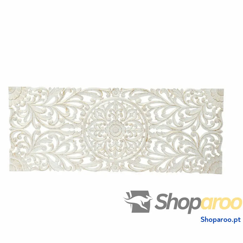 Cabeceira de Cama DKD Home Decor Branco Dourado Madeira MDF 151 x 2 60 cm