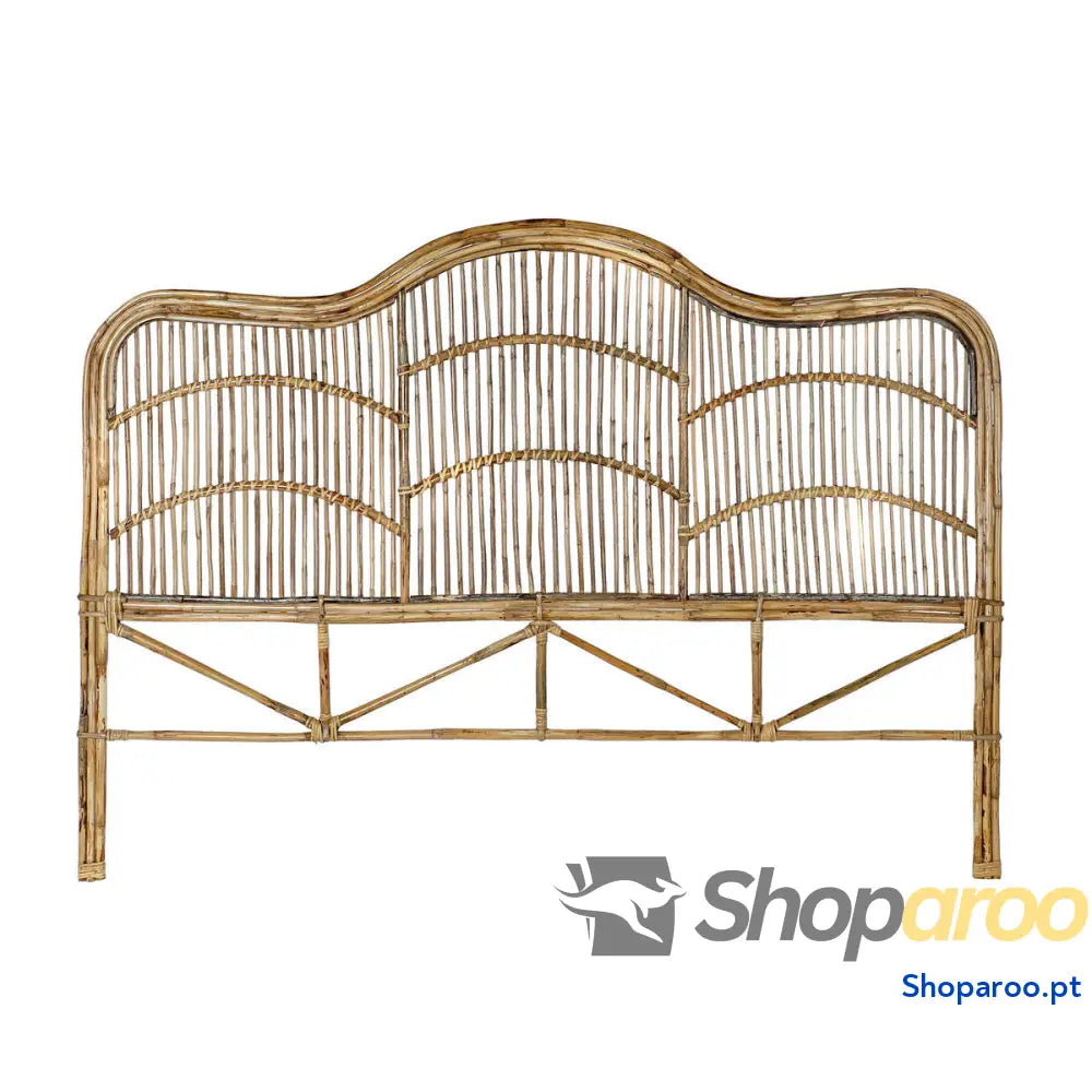 Cabeceira de Cama DKD Home Decor Branco Natural 178 x 4 128 cm